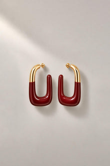 BURGUNDY STATEMENT HOOPS