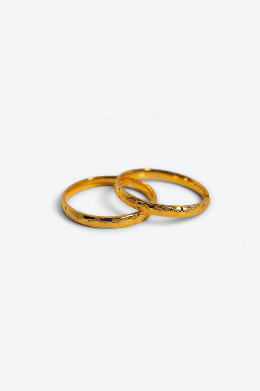 ENGRAVED FLORAL BANGLES