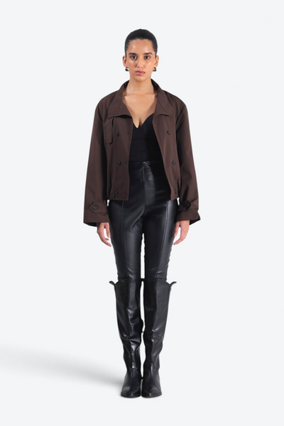 Espresso utility jacket