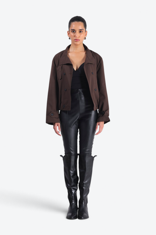 Espresso utility jacket
