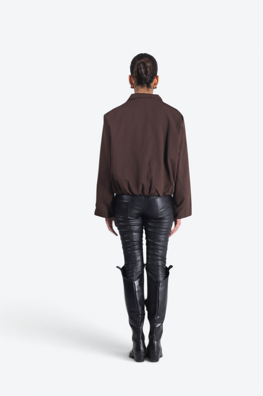 Espresso utility jacket
