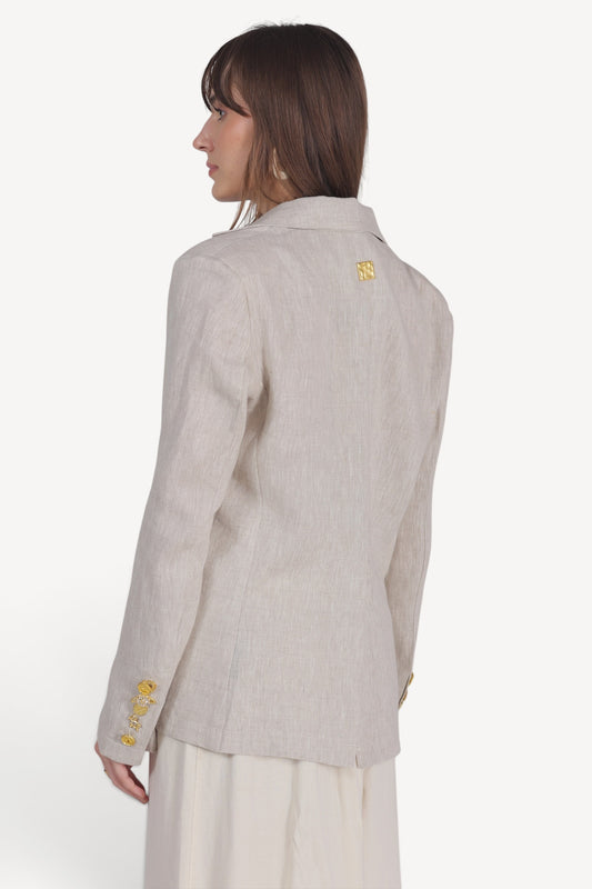 Golden Charm Blazer - Beige
