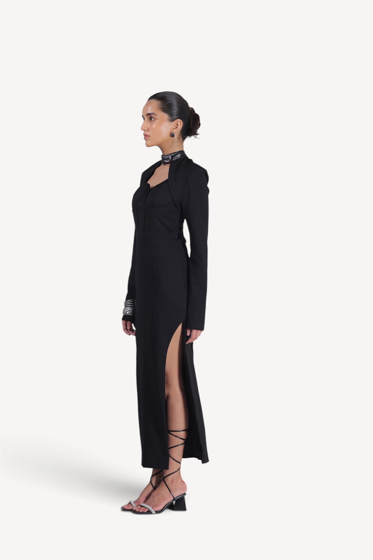 Midnight Muse Cut-Out Maxi Dress