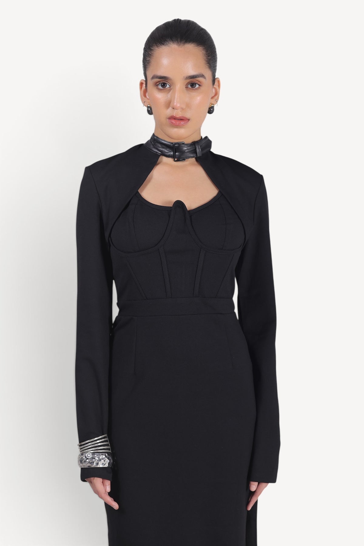 Midnight Muse Cut-Out Maxi Dress