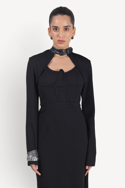 Midnight Muse Cut-Out Maxi Dress