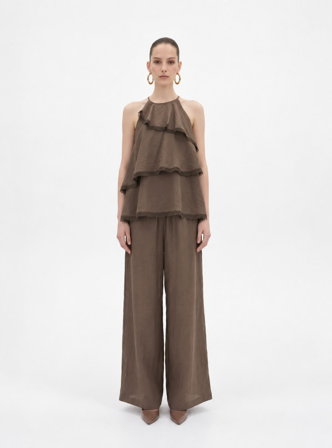 Mocha Layered co-ord set