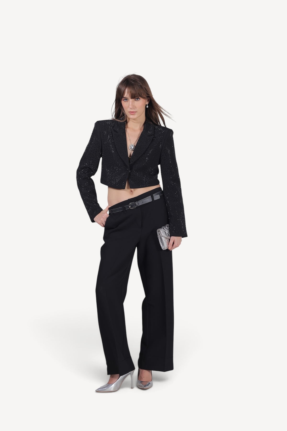 Noir Rhinestone Jacket