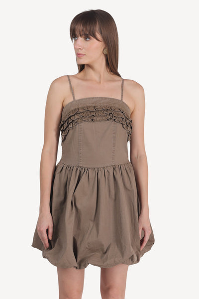 Ruched Corset Bubble Dress