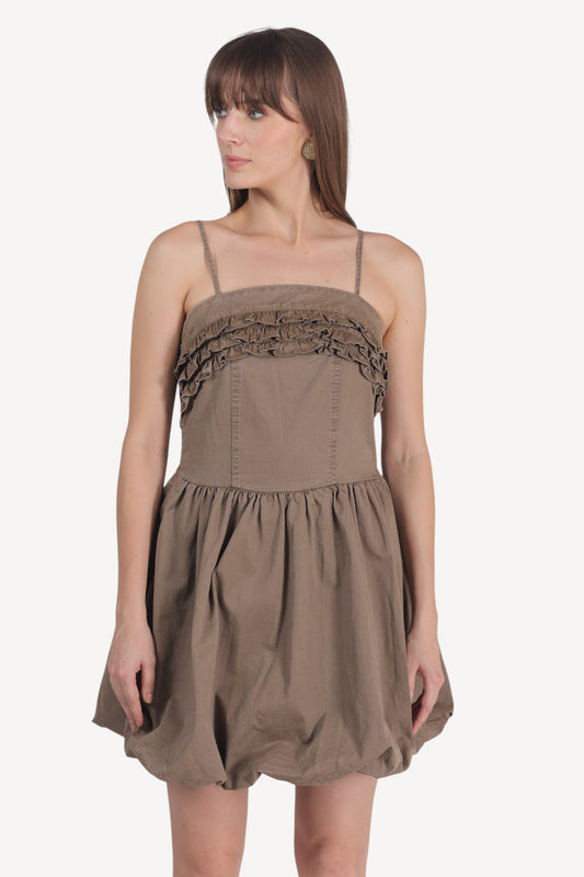 Ruched Corset Bubble Dress