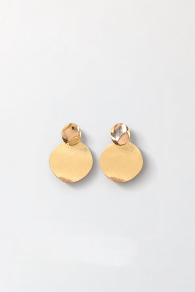 SIENNA SCULPTURAL GOLD EARRINGS