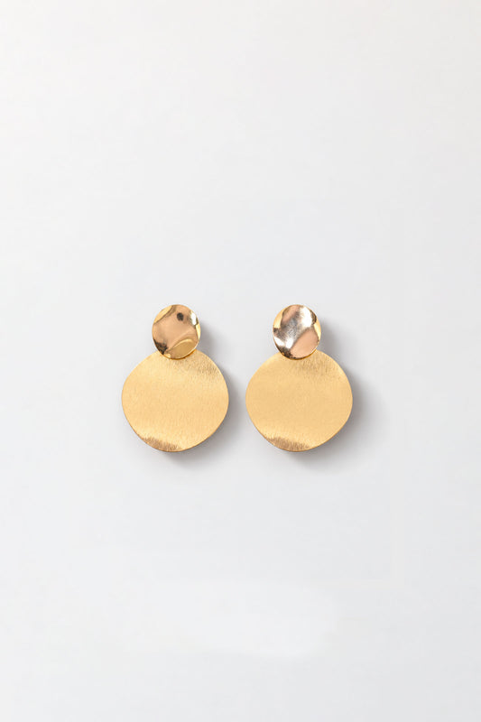 SIENNA SCULPTURAL GOLD EARRINGS