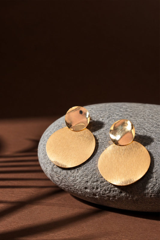 SIENNA SCULPTURAL GOLD EARRINGS