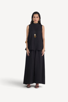 Sleeveless Tunic & Wide-leg Trouser set