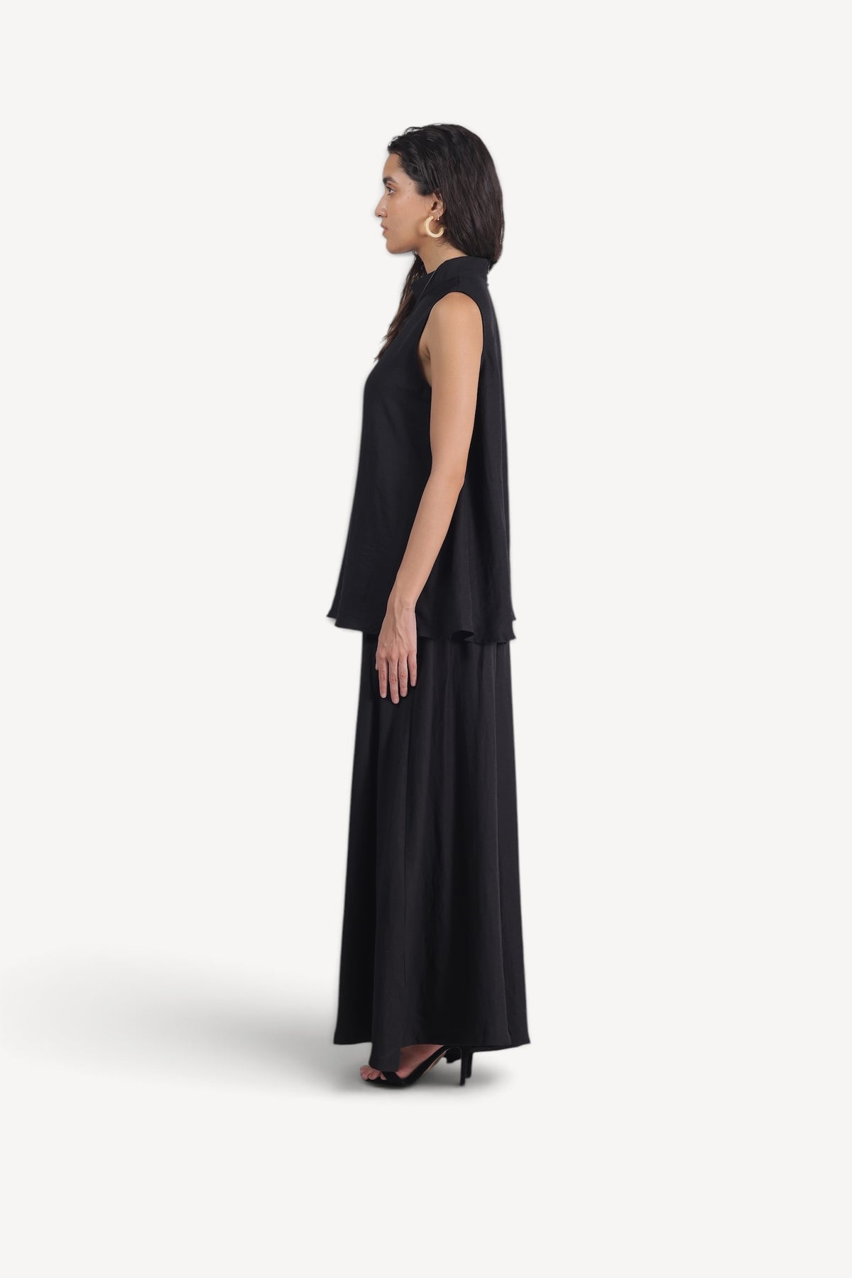Sleeveless Tunic & Wide-leg Trouser set