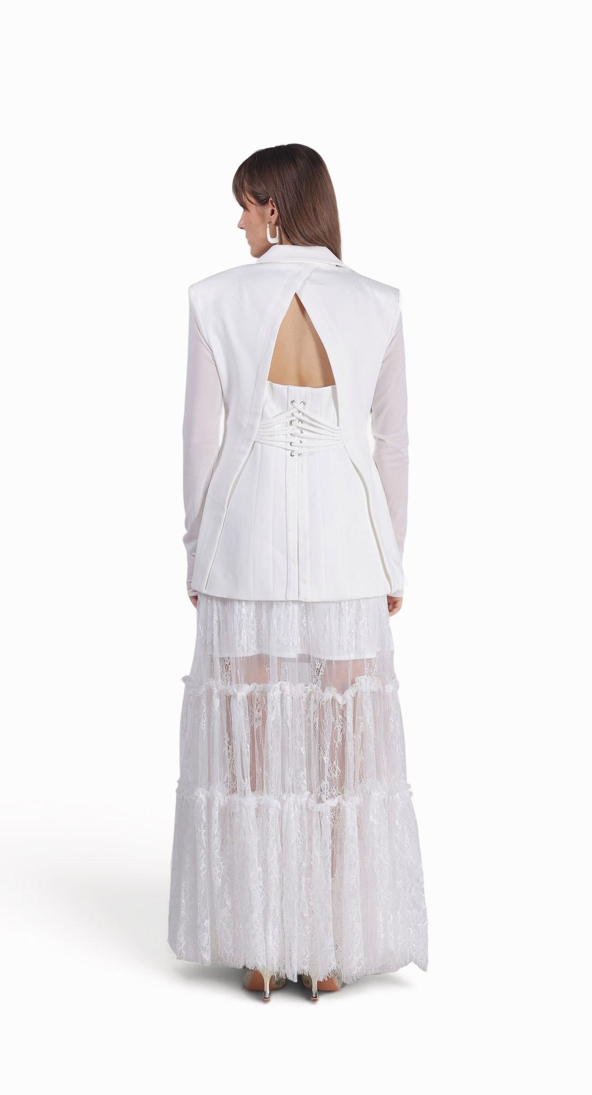 Structured White Blazer