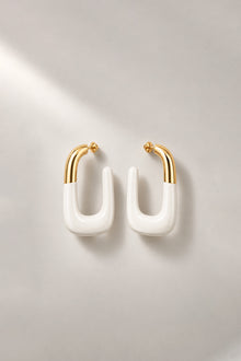 WHITE STATEMENT HOOPS