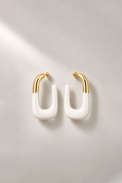 WHITE STATEMENT HOOPS